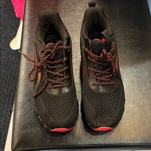 Black and Red women Athletic Shoes